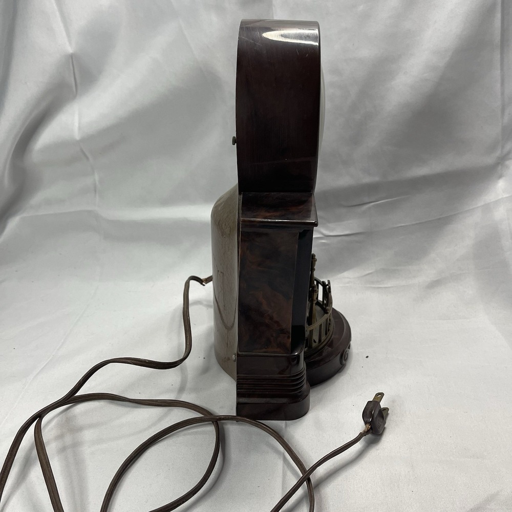 Vintage Master crafters Fireplace ANIMATED Clock Lighted Motion Lamp NOT WORKING - Picture 6 of 8